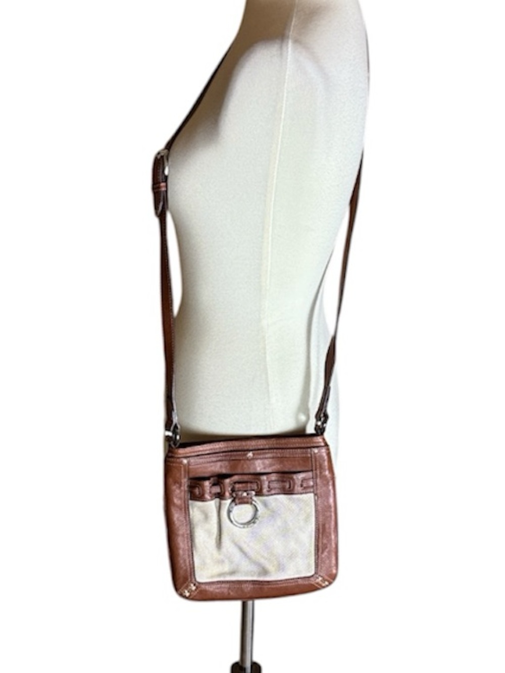 Brighton brown leather crossbody bag